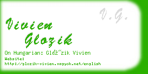 vivien glozik business card